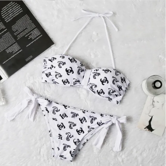 Wholesale International Brand Women Luxury Swimsuits Designer Bikini Two Piece Designer Swimsuits Famous Brand swimwear
