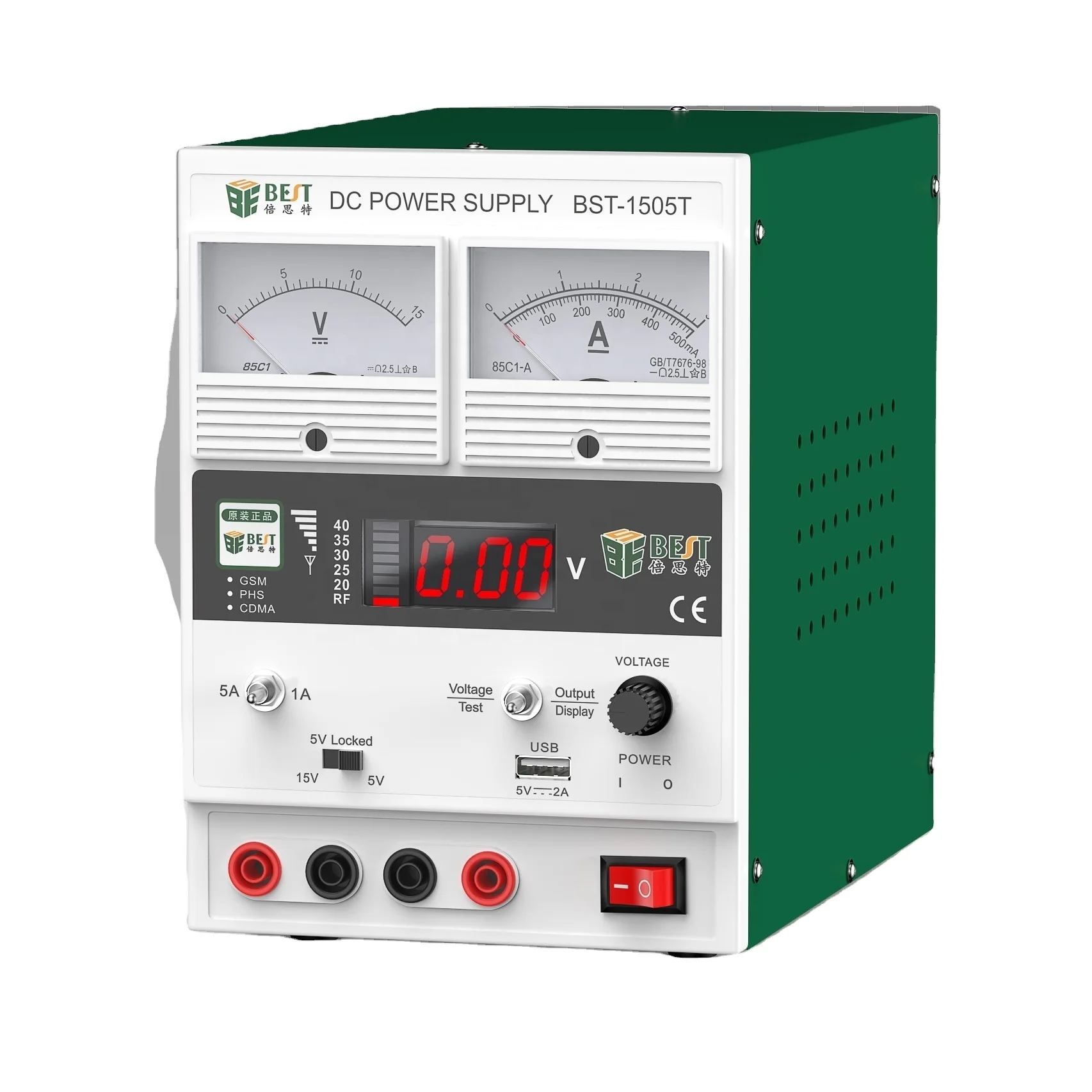BEST-1505T DC Регулируемый источник питания и cahrger 15V 5A стабильное напряжение на выходе с высокой мощности Чистый медный трансформатор