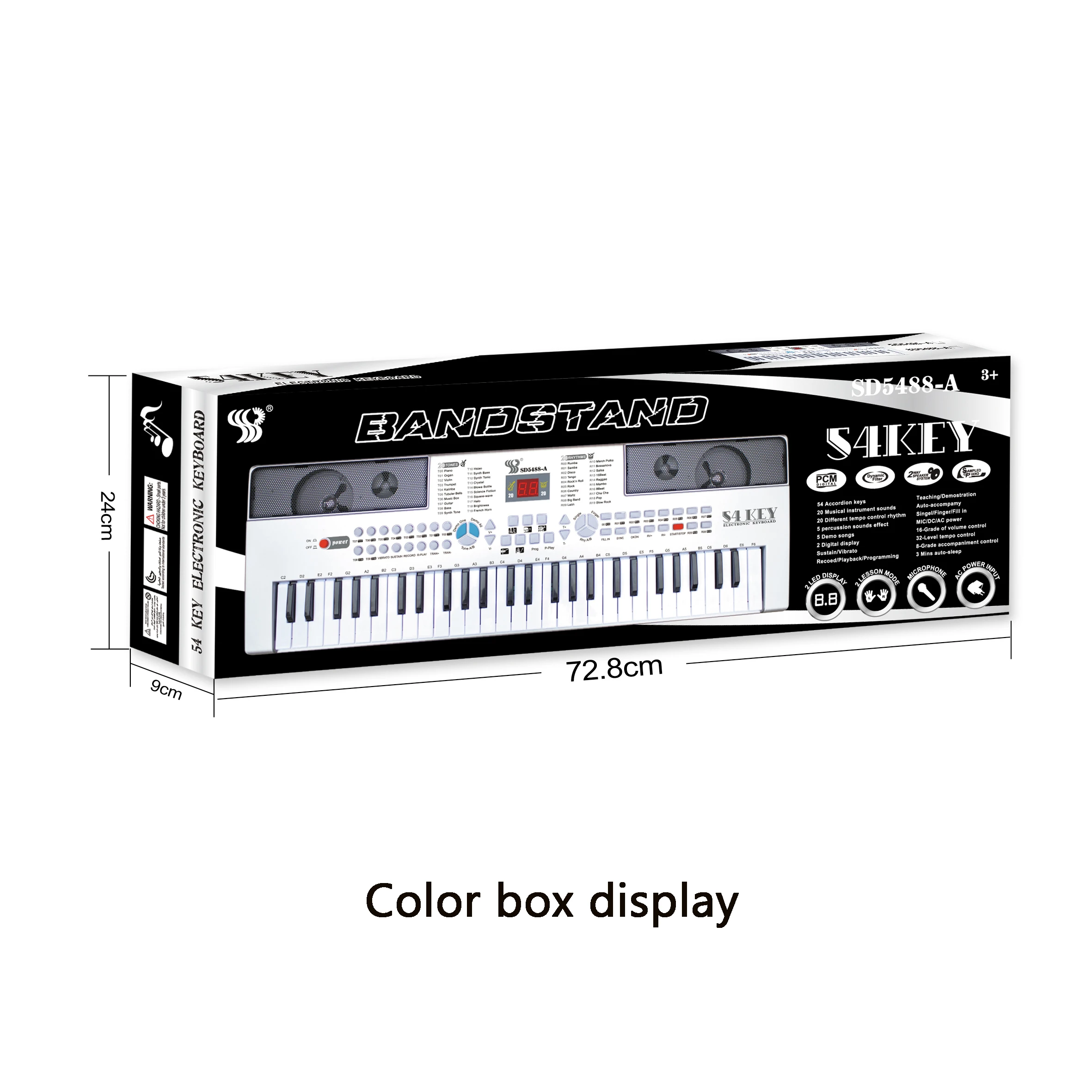 Factory original sources 54 keys multi-functional musical toys digital electronic organ keyboard electric piano music instrument