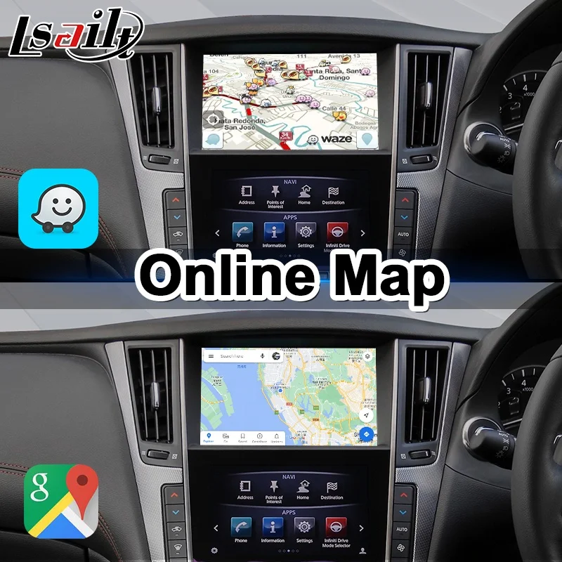 Lsailt Android Multimedia Auto Video Interface for Infiniti Q50 Q60 Q50s 2015-2020