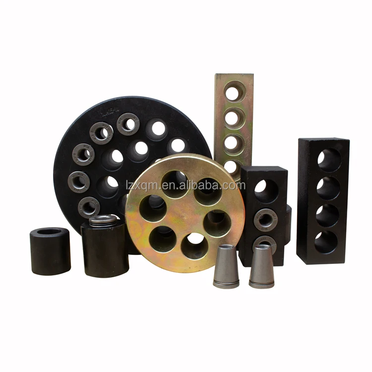 Prestressed post Tensioning System Concrete PC Strand Anchorage Block Barrel and Wedge