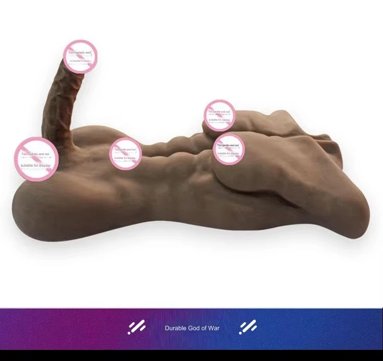XISE sex doll sexy toy with Real male muscle big hard dildo ass soft safe real flexible dildo for female sexy masturbation