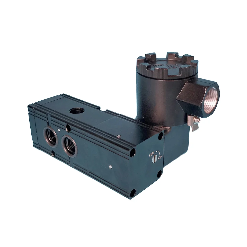 Factory customization low temperature EXD standard 1/2 1/4BSP 5/2 -3/2 integrated namur explosion- proof solenoid valve with ex