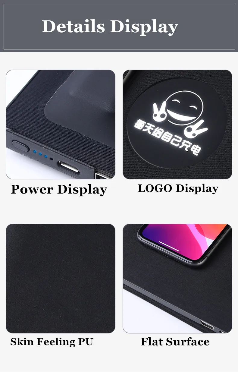 innovative products Eco-Friendly smart notebook OEM/ODM custom Logo diary notebook with power bank and usb