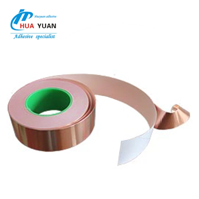China Copper Foil  Die cut High Temperature Resistance Single Conductive Adhesive Shielding Tape