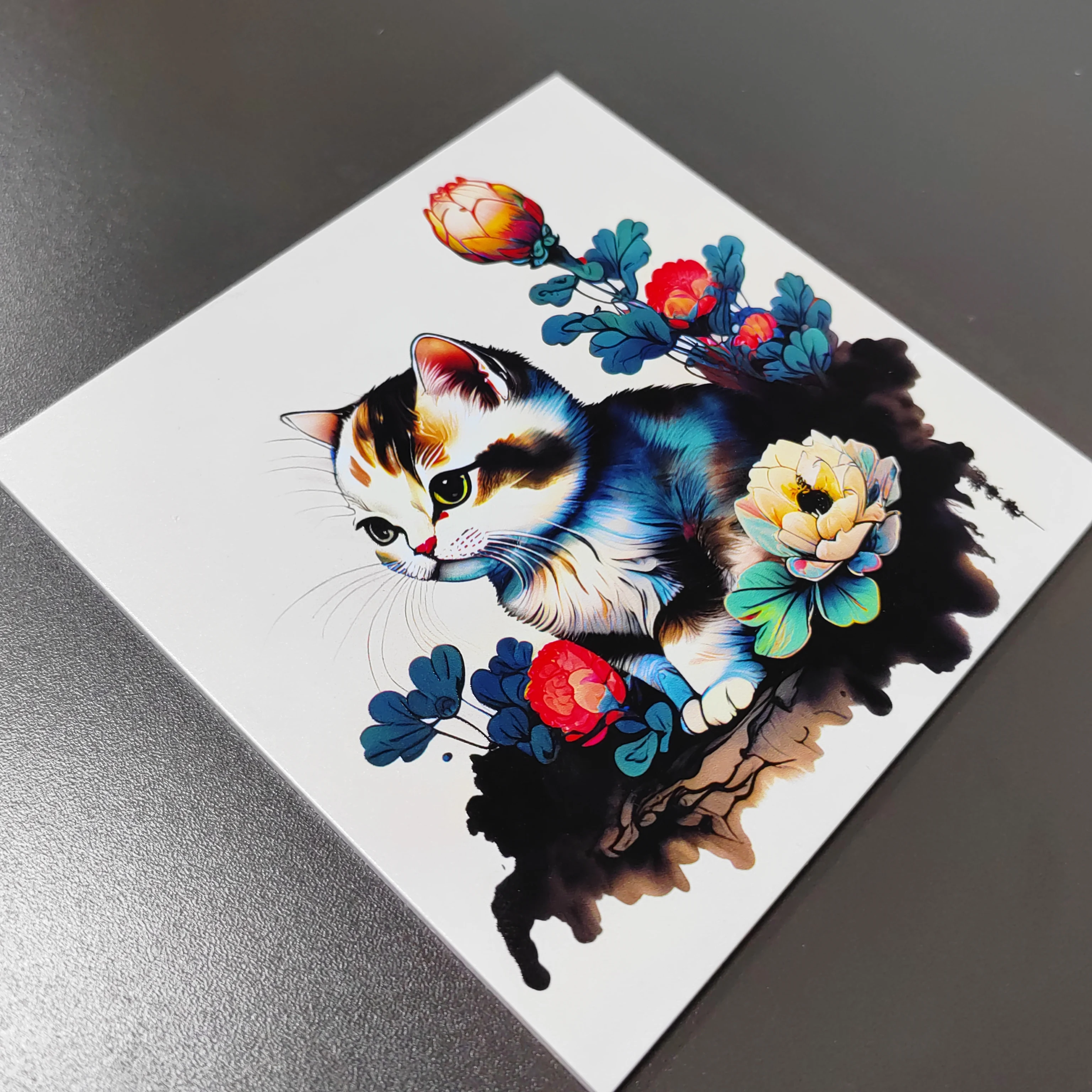 A4 UV Flatbed Printer Automatic Flatbed Phone Case Military Card Personalized Printing XP600/TX800 1pc Head Print Dimension