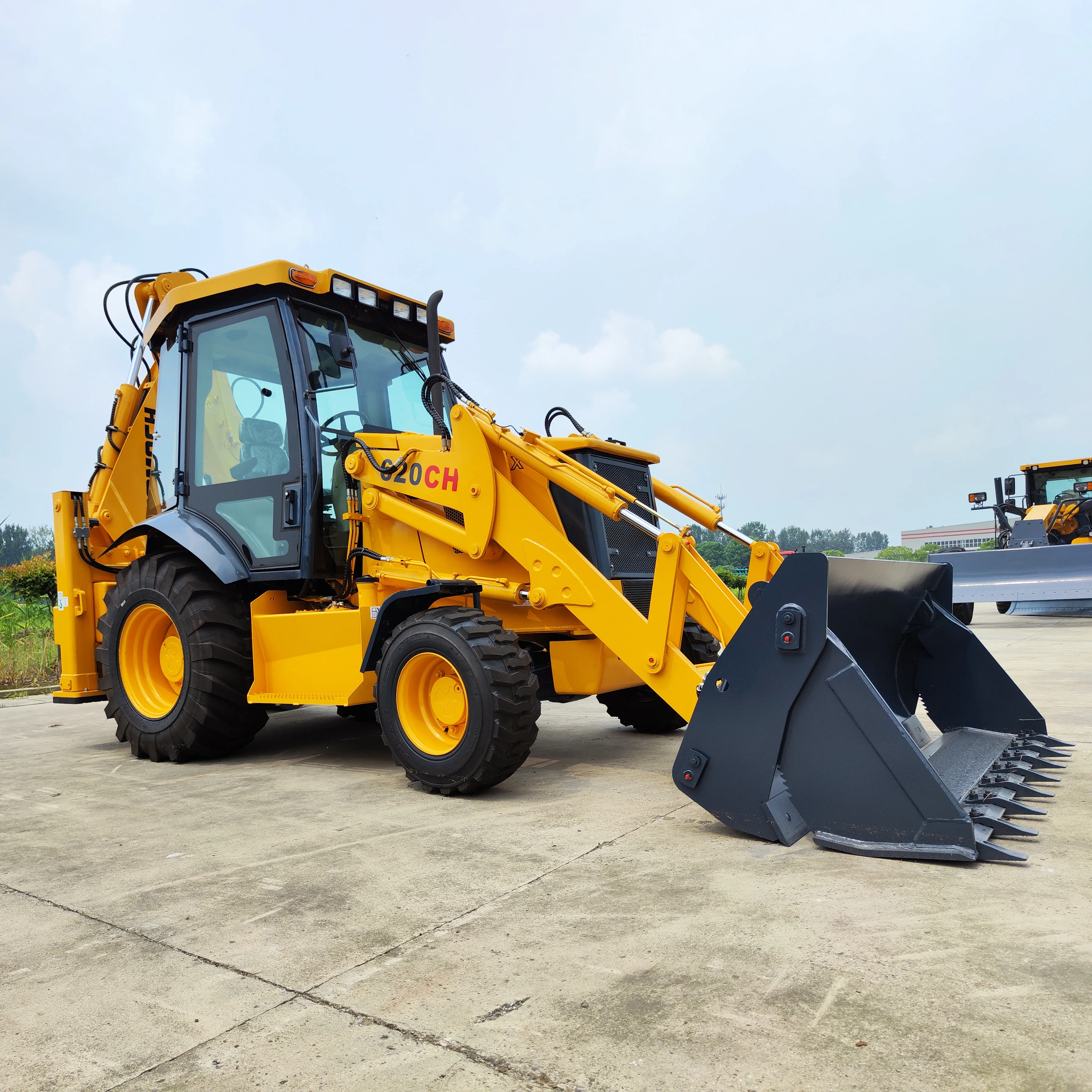 Hot Selling WZC20 4x4 backhoe loader Full hydraulic maintenance-free wet brakes front end wheel loader tractor backhoe loader