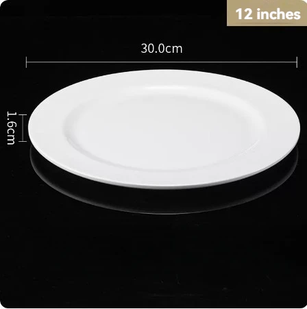 Hot sale bone china plates different sizes European style white porcelain plates