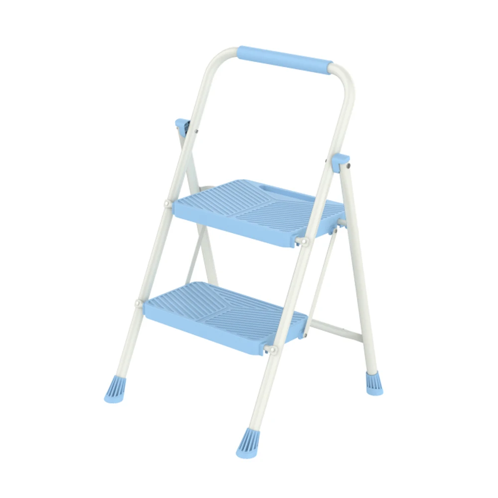 Hot Sale Heavy Duty Steel Ladder 2-5 Step Wide Plastic Step Ladder with Detachable Handrail Folding Feature