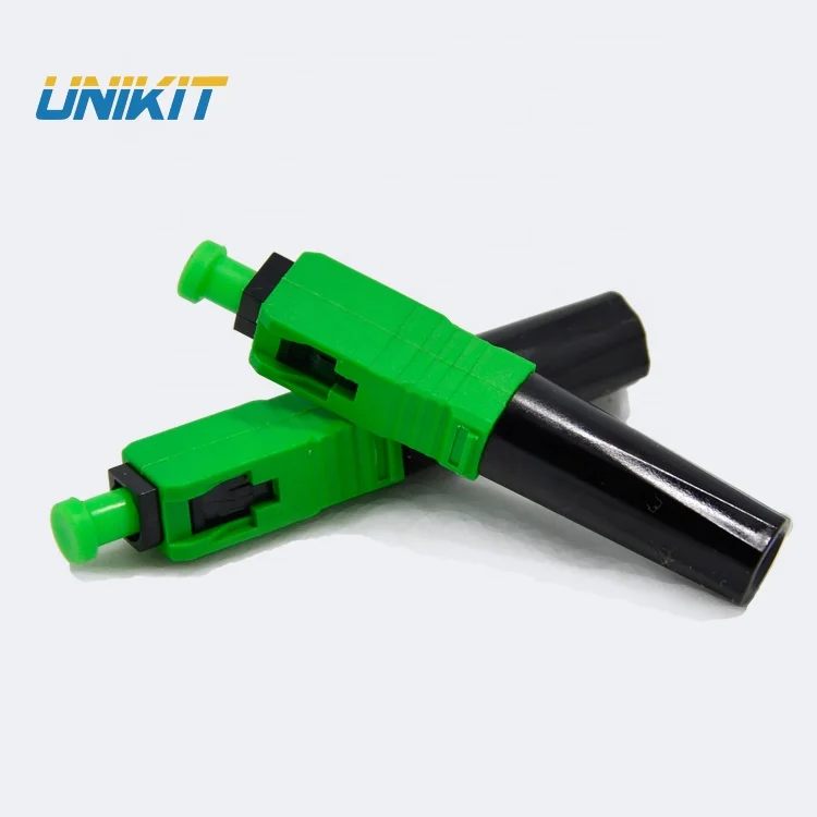 Новый тип UNIKIT заводская цена одномодовый волоконно-оптический коннектор повторное использование SC APC Быстрый FTTH прямой кабель волоконно-оптический Быстрый коннектор
