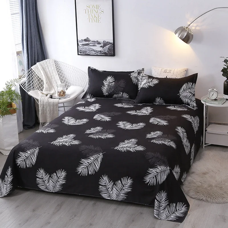 Bedding Set Wholesale Bed Sheet Set China Manufacture Stock Polyester Children Woven Simple 100% Polyester 40 Wearable 2 Pcs