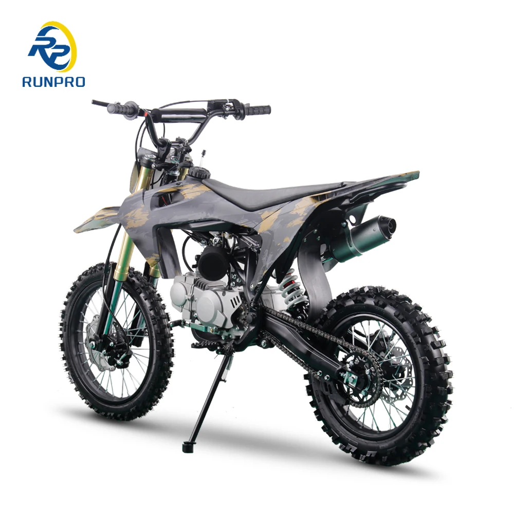 2024 New 125cc 140cc 190cc Electric Dirt Bike Motorcycle 4 Stroke Motocross Disc Brake F/R Chain Drive Electric Start Kick Sale