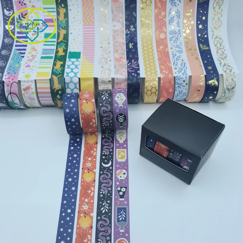 Custom Printing Colored Decoration Adhesive Paper Masking Washi Tapes