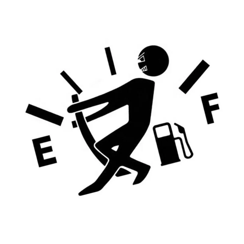 High quality  1pc Funny pull fuel tank cover pointer decal  creative vinyl Automobile sticker decoration styling