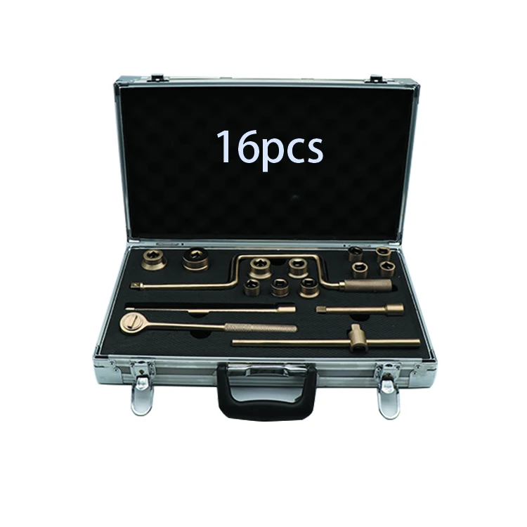 Набор торцевых гаечных ключей 1/2 дюйма, Al-Cu, 17-шт