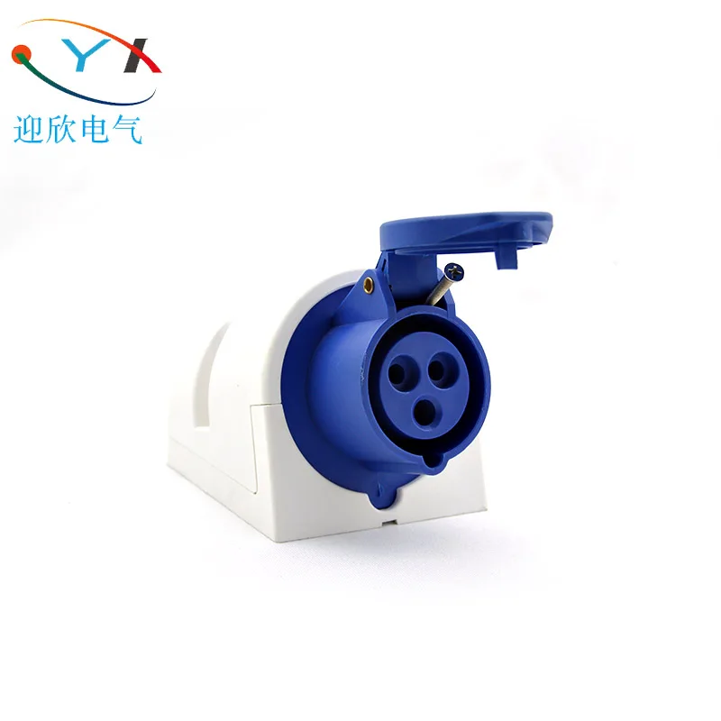 SEMKO 380v 400v Hot Sale male and female Industrial Socket 3 Pin Connector cable Socket