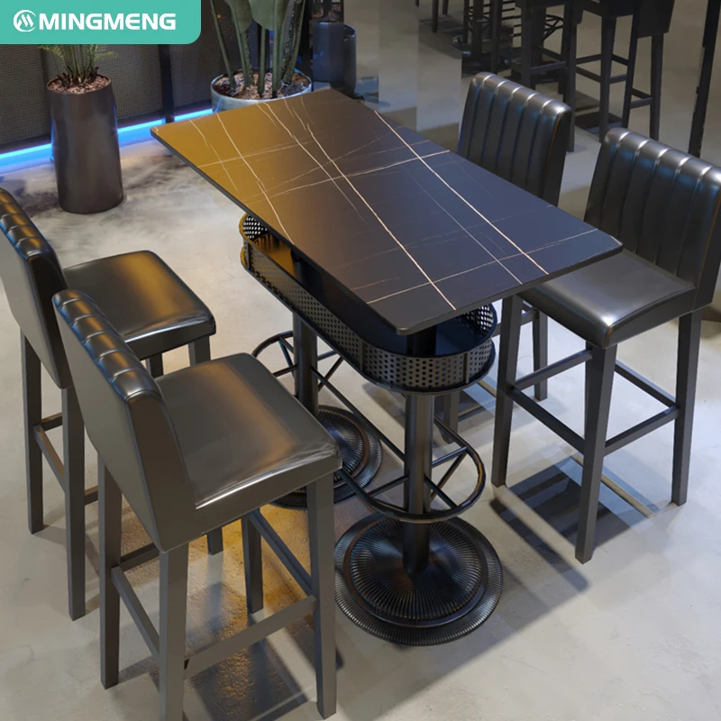 Modern KTV Table Set PU Leather Bar Sofas Tables Chairs for Dining and Kitchen for Hotels Nightclubs Restaurants