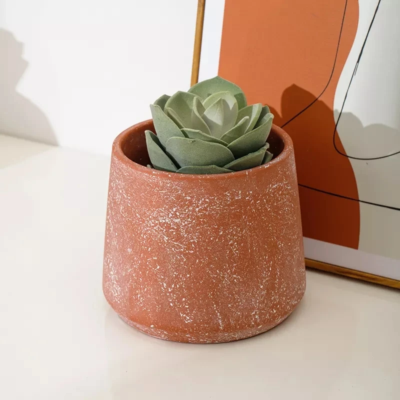 Nordic garden bonsai pot home decoration indoor and outdoor flower pot planting frame bulk cement flower pot