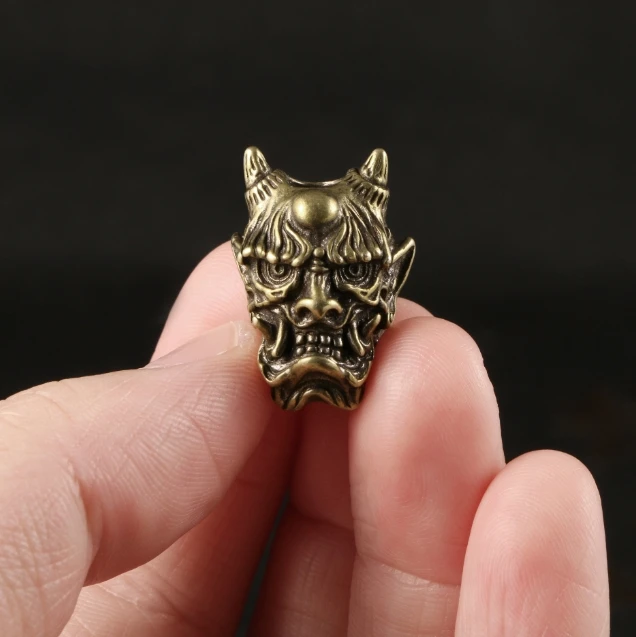 EDC knife pendant  Retro crafts Greek Spartan helmet pendant brass knife pendant EDC umbrella rope