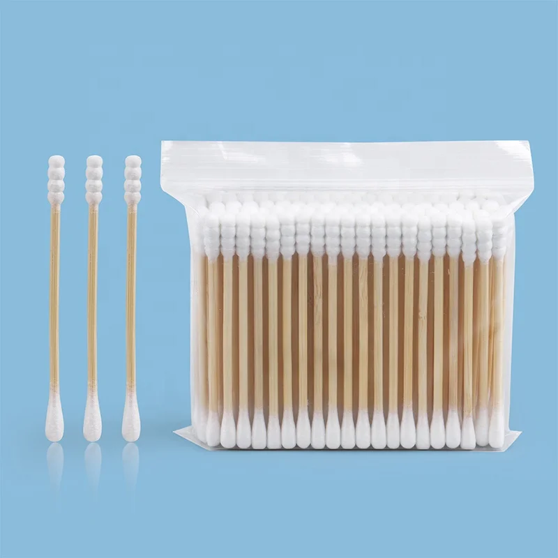 Double Head Makeup Remove Ear Cleaning Beauty Buds Cotton Swab q tips Fine Quality Paper Stick Wooden Cotton Buds