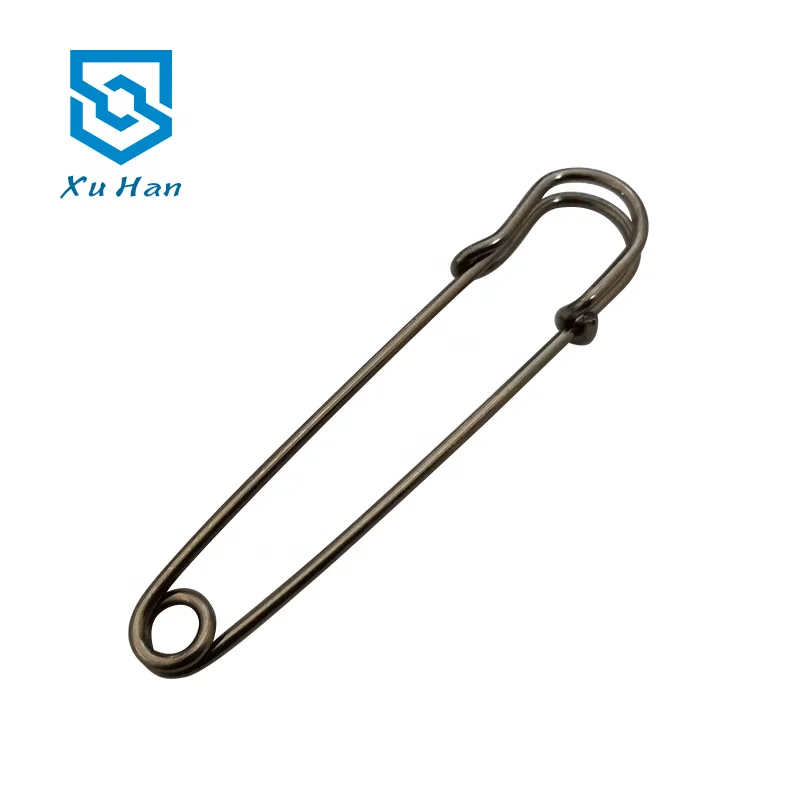 Wholesale high quality metal 3 inch extra large safety pin Customizable multicolor safety loop pin