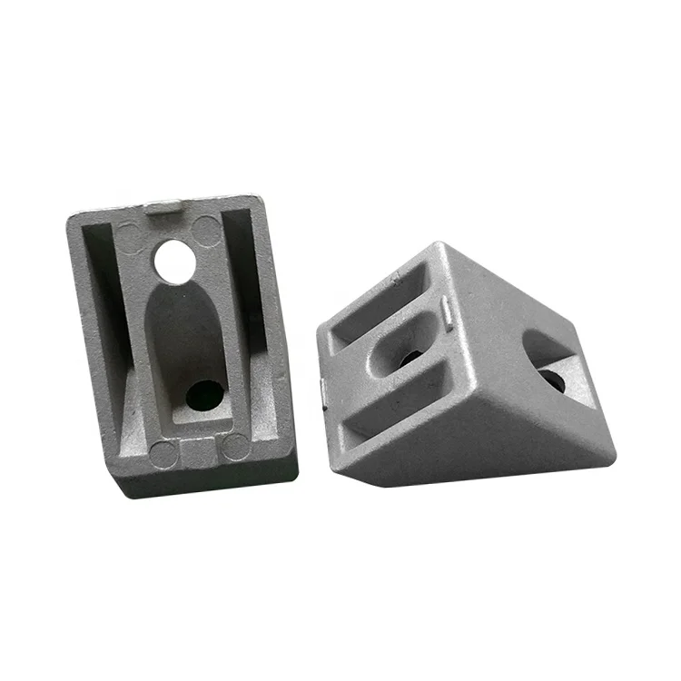 Brace Aluminum Profiles Accessories L Shape Electrical 3 Plug T Slot Die Cast Right Angle 90 Degree Corner Bracket Profile Alloy