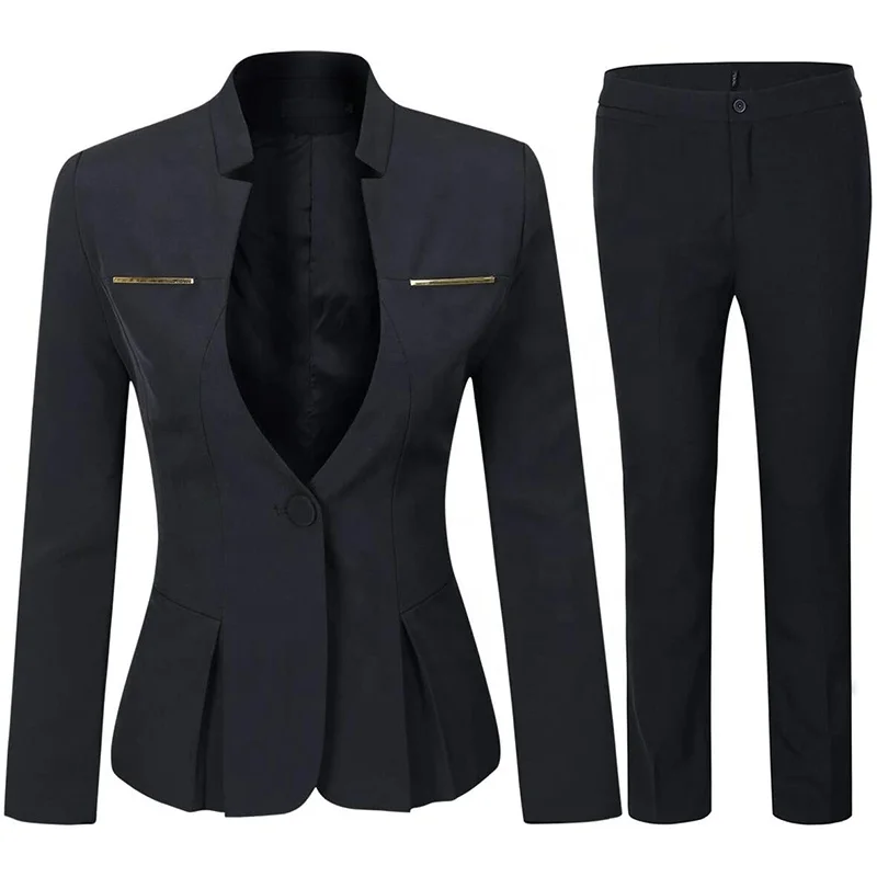 Womens Official Skirt Suits Professional Attire Office Blazer Work Pants Bridal Pantsuit Korean Clothes Business Suit