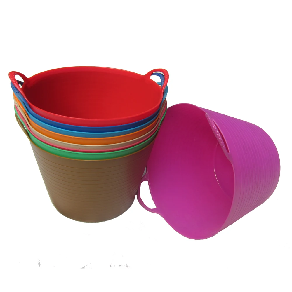 plastic garden bucket,multi-function plastic trough for horse feeding