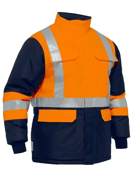Adhesive two tone visible frozen sustainable source insulation ribbed cuff overalls