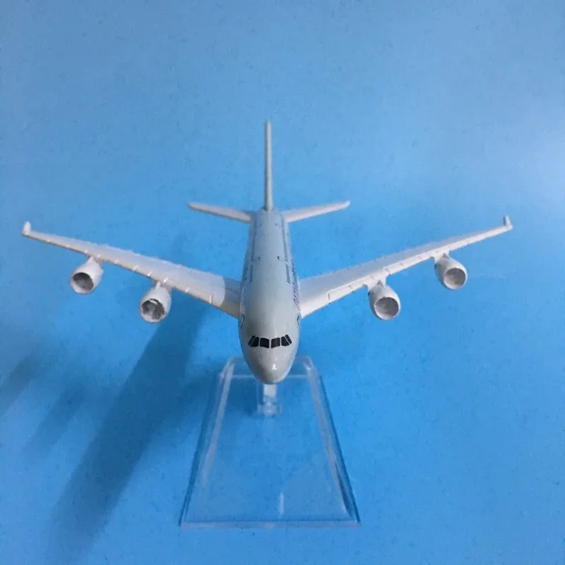 16cm 1/400 Scale Qatar Airways Airbus A380 Diecast Alloy Airplane Model for Gifts