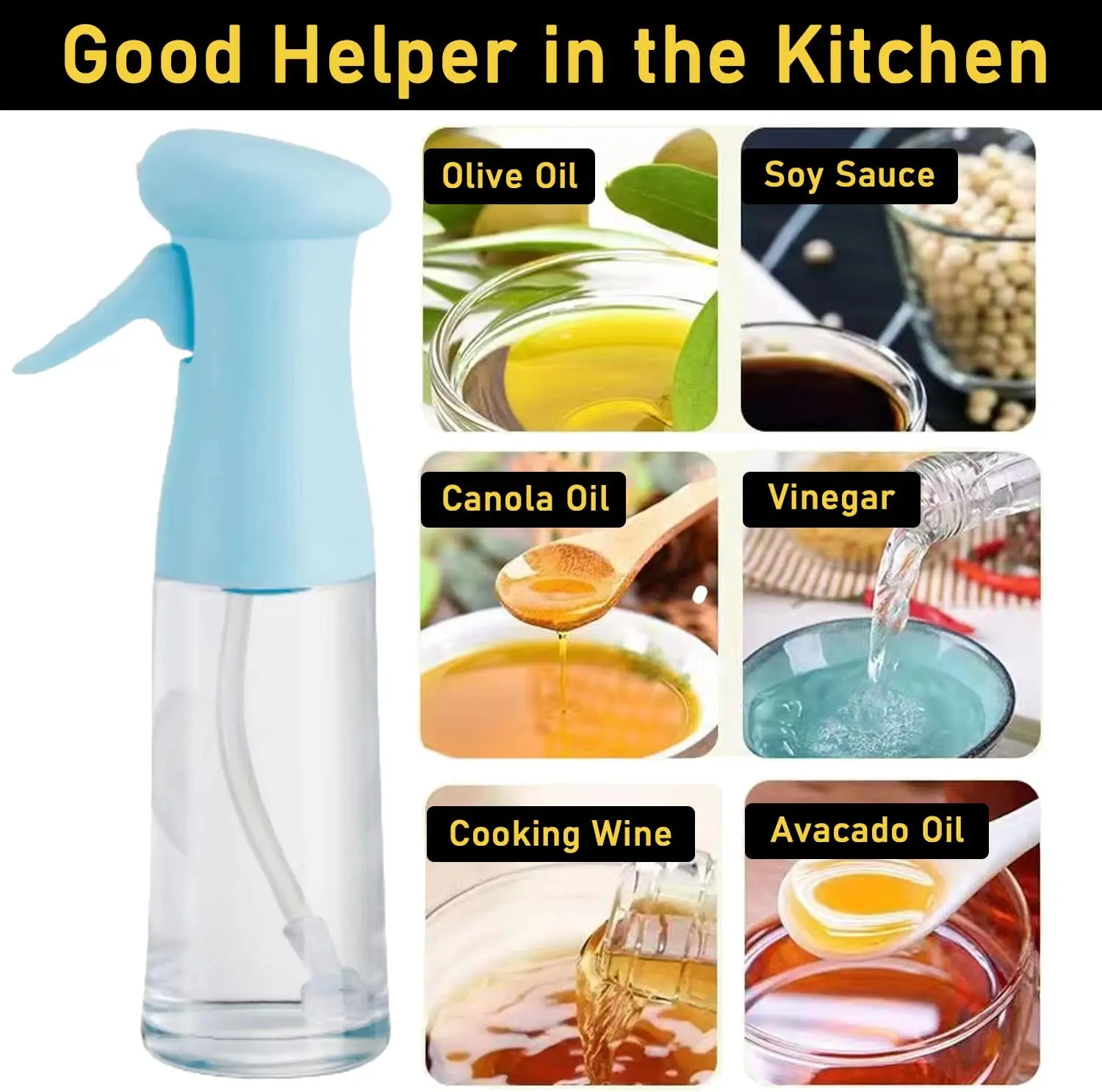 Wholesale Food Grade Kitchen Cooking Olive Oil Spray Bottle Oil Sprayer For Cooking