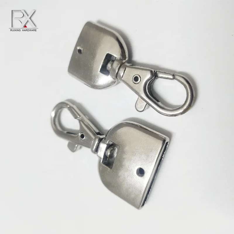 China factory Metal Hardware zinc alloy carabiner  20 mm strap connecting Buckle snap swivel snap hook clasp clip For bag strap