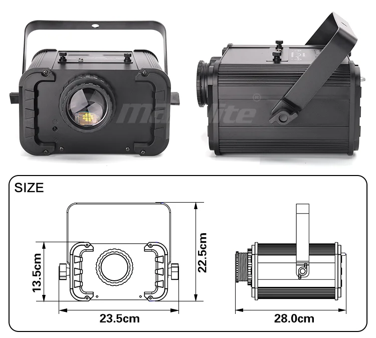China Suppliers Led Lighting 80w High Power Led Custom Logo Projector Gobo Projector For Advertising Display