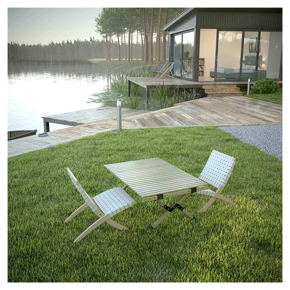 CaoXian Hi Home Folding Camping Picnic Table Beach Camp Kitchen Lightweight Roll Up Height Adjustable Waterproof Table