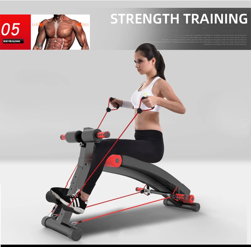 Hot sale  Gym Equipment Sit Up Bench Muscle Exercise Ab Chair Foldable Portable Exercise Supine Board Gym Equipment