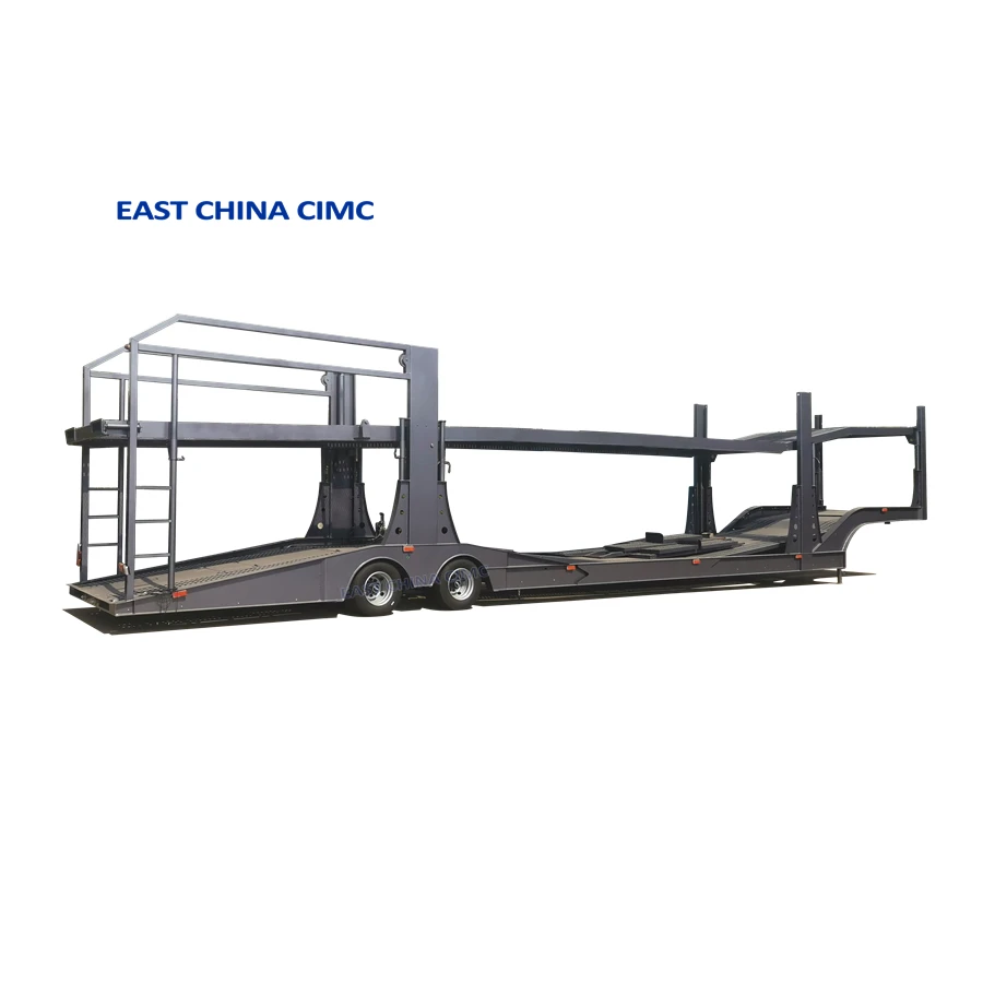 2-3axles Double Deck Auto Car Carrier Semi Truck Trailer for 6-10 Cars Transport