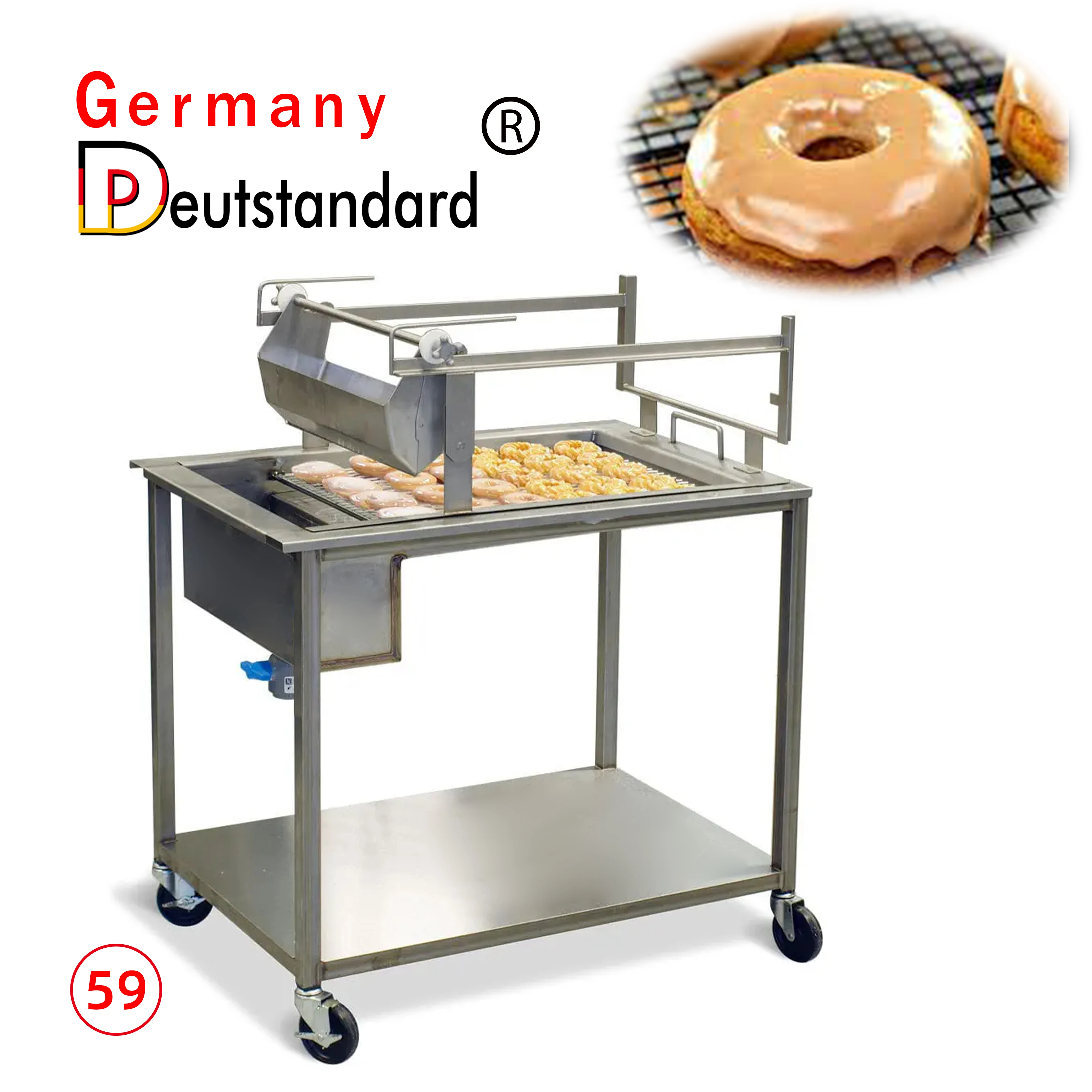 Germany Deutstandard NP-59 Commercial Donut Glazing Machine Donut Glazing Table For Donuts
