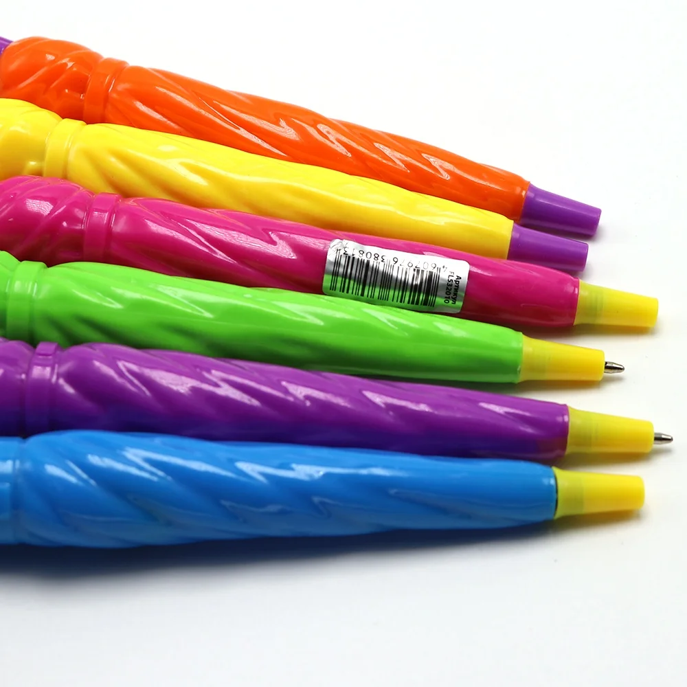 Hot sales creative  novelty customized Logo advertising umbrella shaped ballpoint pen for kids student