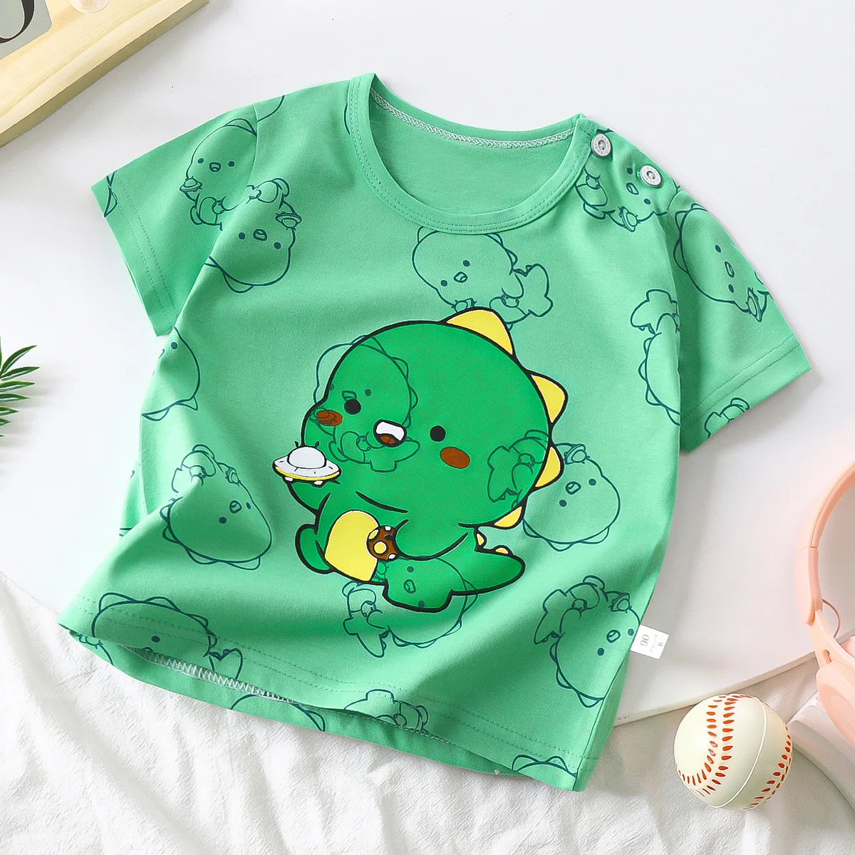 Toddler Baby Cotton Basic Layering T Shirt for Kids Shorts Sleeve Baby Skirt Top Design Summer T Shirt for Girls Boys Kids