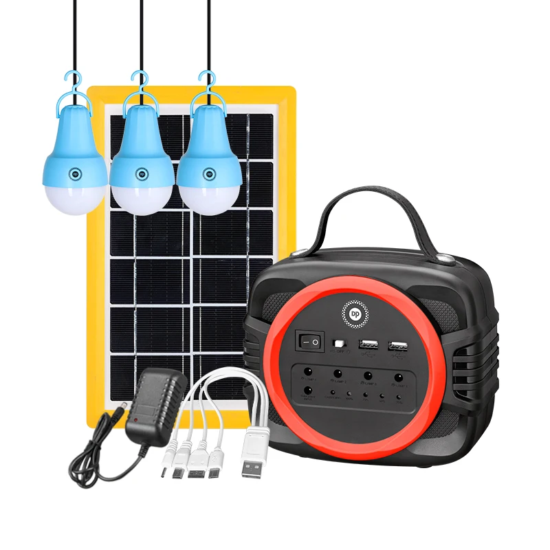 Solar Power Light Kit Portable Mini Solar Energy Lighting System Portable Solar Generator With Led Light