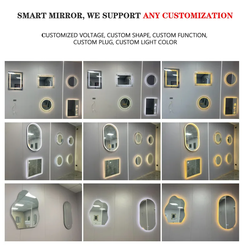 New Design Wall Mounted Anti Fog Rectangle LED Mirror Backlit Bath Led Bathroom Mirror