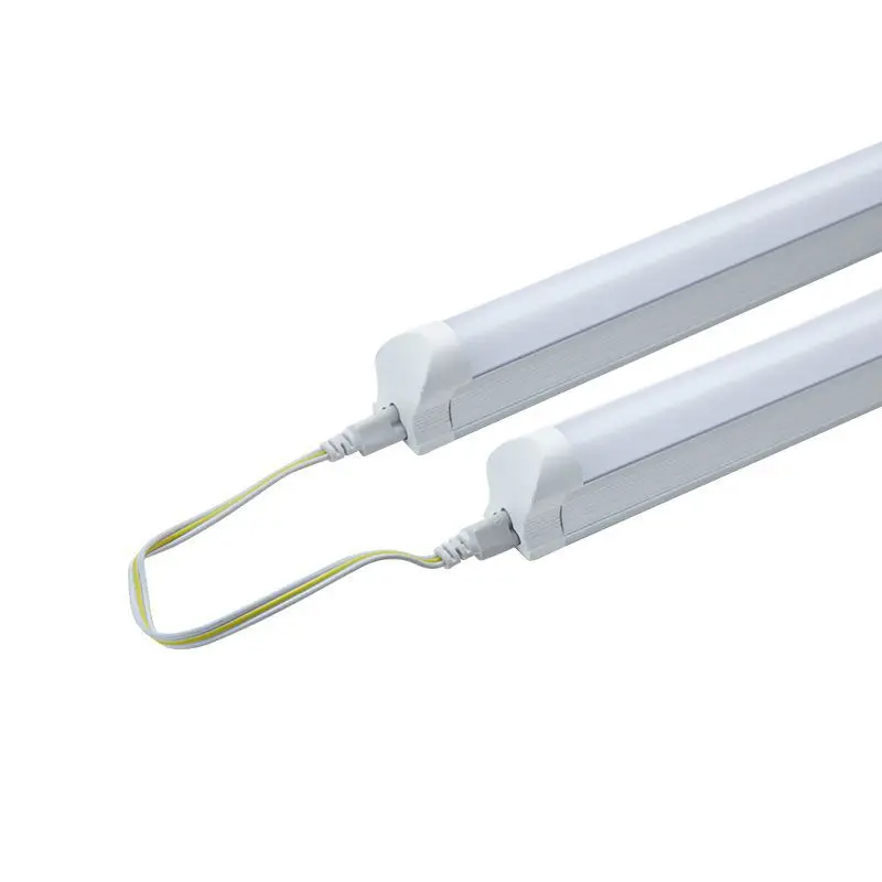 LED Under Cabinet Lighting LED Work Light  SMD2835 Clear Cover Cool White 6000K Dual Row V Shape Integrated T8 LED Tube Light