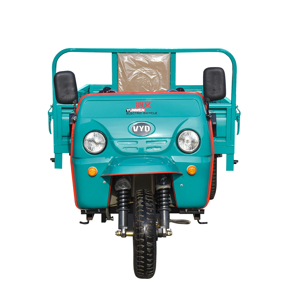 Five Wheel Trike Electric Powered Motorized 4kw load 2 ton For Farm Electric Truck Cargo Tricycle