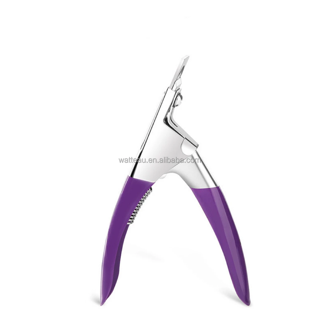 Stainless Steel U-Shaped Scissor Nail Tools for French  Nails Fingernail Clipper with Line Cutting Feature