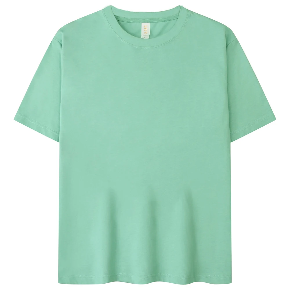 205gsm Short Sleeve Black T Shirts Custom T Shirt with Picture for Women Men Design Your Own logo Tshirt