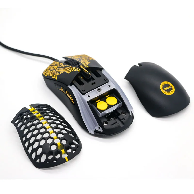 AIWO New E-Sport 6-Speed DPI 1000-12000 Replaceable Honeycomb Lightweight Design Gaming Mouse 6 Button Dropshipping