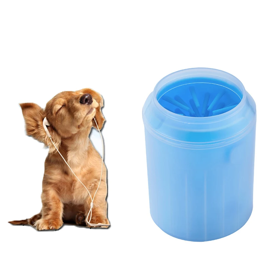 
Easy pet dog paw massage cleaner Anytime anywhere convenient clean up your pet paw 