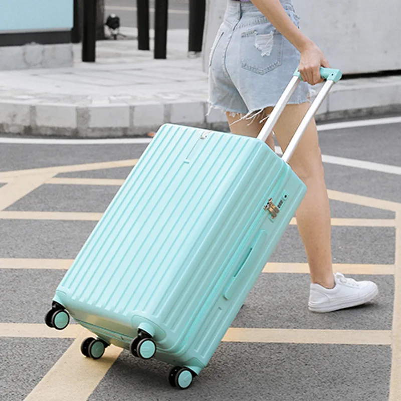 Pailox PC Suitcase vacuum compression Aluminum Frame TSA Lock Luggage Bags Travel Luggage carry on for man women Luggage Bags