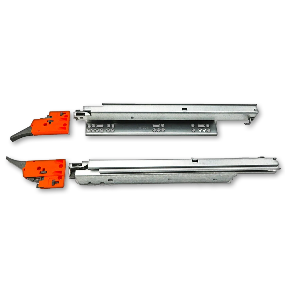 Soft close hydraulic drawer slides heavy duty ball bearing cabinet drawer telescopic sliding