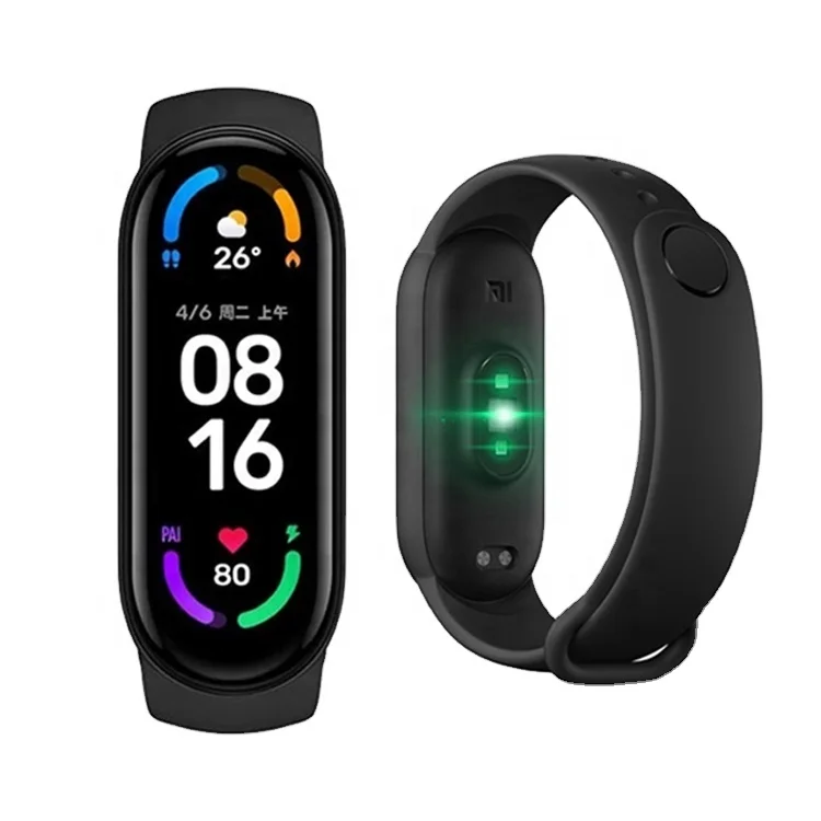 Оригинальные Смарт-часы Xiaomi Band 6, Смарт-часы с онлайн-режимом температуры, Смарт-часы для музыки, браслет M6 Redmi Mi, Смарт-часы Band 6 для Huawei